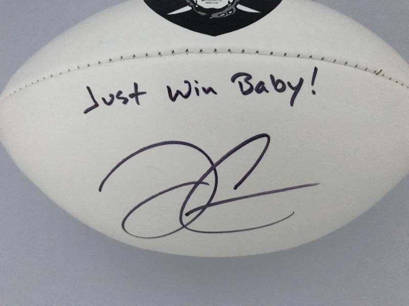 derek carr signed football