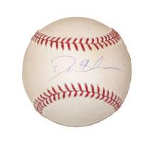 deion sanders autographed baseball