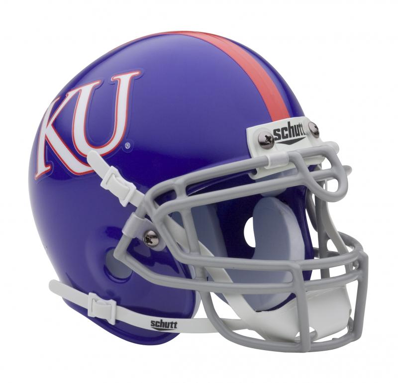 Kansas Jayhawks 2007Present Mini Helmet by Schutt Sports Memorabilia!