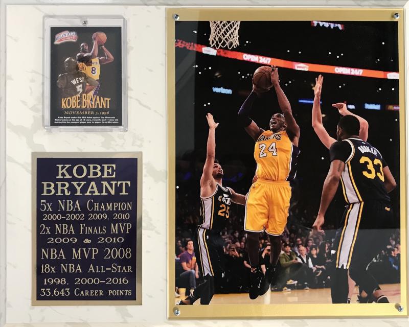 Bryant Plaque with 8x10 Photo and Deluxe Engraving Sports Memorabilia!