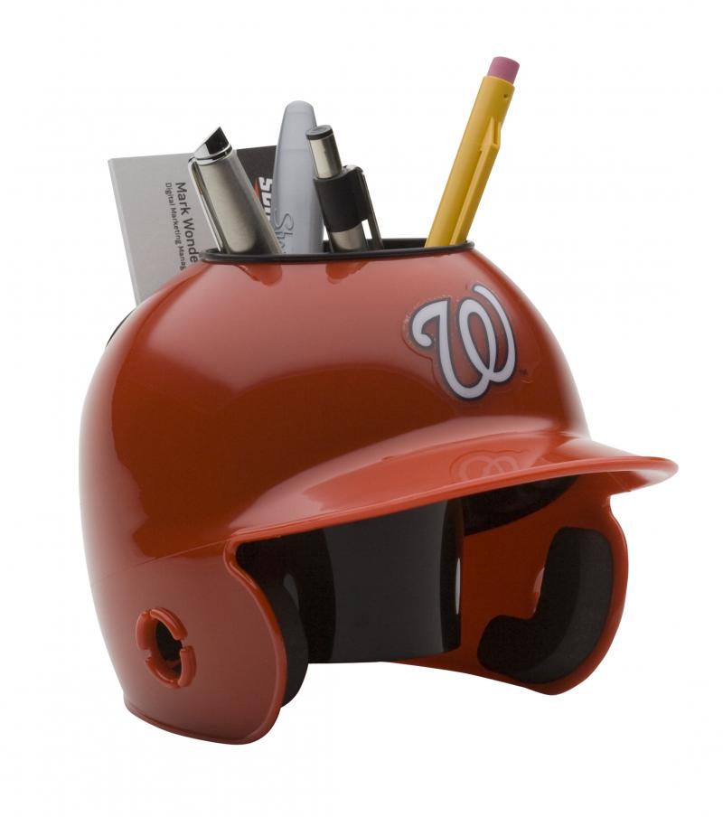 Washington Nationals Mini Batting Helmet Desk Caddy Sports Memorabilia!