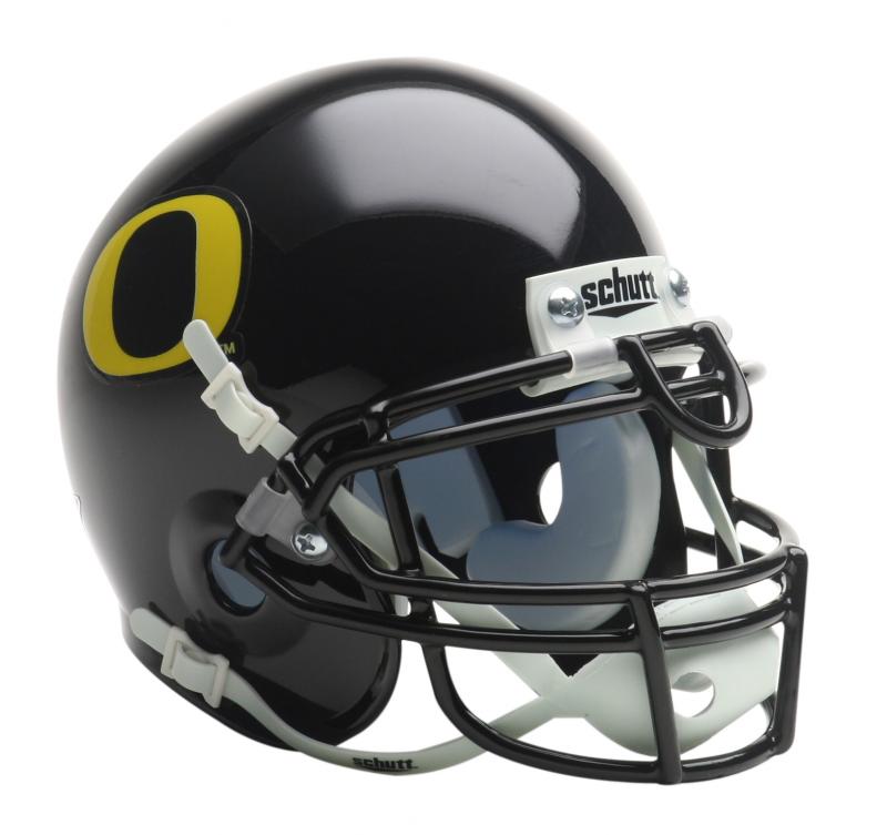 Oregon Ducks 1999Present Black Mini Helmet by Schutt Sports Memorabilia!