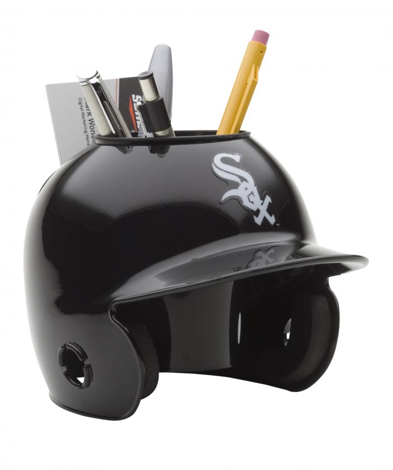 Chicago White Sox Mini Batting Helmet Desk Caddy Sports Memorabilia!