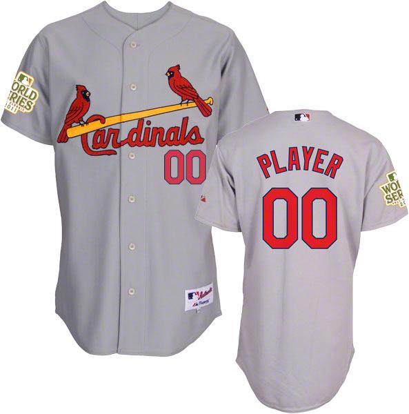 St. Louis Cardinals Authentic Road Grey Baseball Jersey by Majestic | Sports Memorabilia!