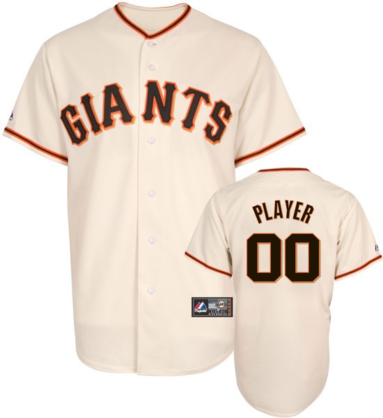 SF Giants Replica Home Ivory Baseball Jersey by Majestic Sports