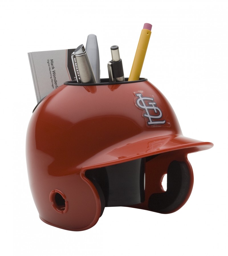 St Louis Cardinals Mini Batting Helmet Desk Caddy Sports Memorabilia!