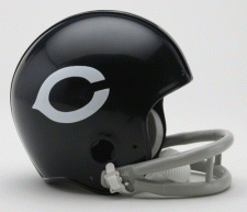 Chicago Bears 1962-1973 Throwback 2-bar Replica Mini Helmet by Riddell Image
