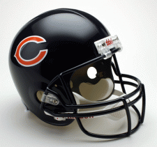 Chicago Bears Helmet 1983-Present Deluxe Replica Full Size by Riddell