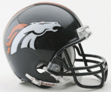 Denver Broncos 1997-Present Replica Mini Helmet by Riddell Image
