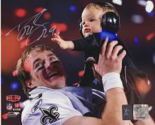 Drew Brees Autographed Photo New Orleans Saints 8x10 #312 Super Bowl Victory