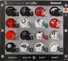 16 Piece AFC Set Pocket Pro NFL Division Set by Riddell Image