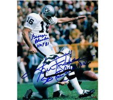 George Blanda and Ken Stabler Oakland Raiders 16x20 Autograph Photo #1111