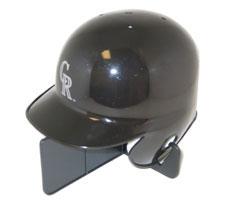 Colorado Rockies Official MLB Mini Batting Helmet by Riddell in cardboard box Image