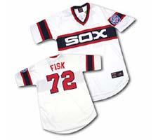 Carlton Fisk Chicago White Sox 1985 Home Vintage Series Jersey by Majestic Image