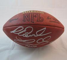 Richard Dent Autographed Official Tagliabue NFL Game Football signed "SBXX MVP" Image