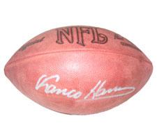 Franco Harris Autographed Official Rozelle NFL Game Football Image