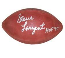 Steve Largent Autographed Official Tagliabue NFL Game Football signed "HOF '95" Image