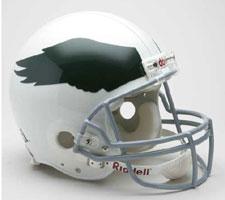 Philadelphia Eagles 1969-73 Throwback Pro Line Helmet by Riddell with Heavy Grey