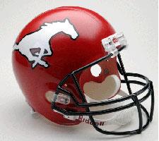 Calgary Stampeders Canadian Team Deluxe Replica Full Size Helmet by Riddell Image