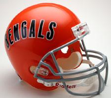 Cincinnati Bengals Helmet 1968-79 Throwback Deluxe Replica Full Size by Riddell