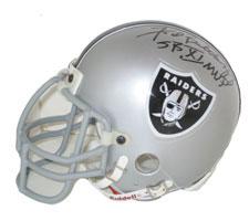 Fred Biletnikoff Autographed Oakland Raiders Authentic Mini Helmet by Riddell signed "SB XI MVP" Image