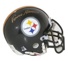 Franco Harris Autographed Pittsburgh Steelers Authentic Mini Helmet by Riddell