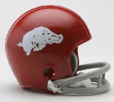 Arkansas Razorbacks 1964 Throwback 2-Bar Replica Mini Helmet by Riddell Image