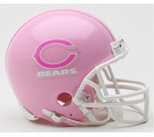 Chicago Bears Pink Shell Mini Helmet by Riddell
