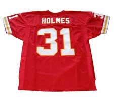 Priest Holmes Authentic Kansas City Chiefs Jersey by Reebok, Red, size 48 Image