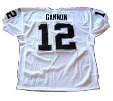 Rich Gannon Authentic Oakland Raiders Jersey by Reebok, White, Size 48 Image