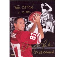 Dwight Clark San Francisco 49ers San Francisco 49ers#1109 16x20 Five Super Bowl Rings with Inscriptions Image