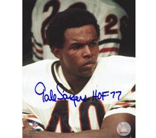 Gale Sayers Chicago Bears 8x10 #298 Autographed Photo signed with "HOF 77" Image