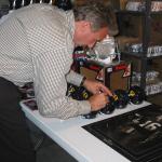 49er Joe Montana autographing at National Sports Distributors in Cotati, CA.