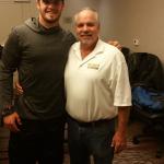 Derek Carr and NSD President Rob Hemphill at NSD signing