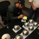 Derek Carr Mini Helmet, NSD private autograph session