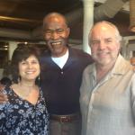 49ers Jimmy Johnson with Joan and Rob Hemphill at Jimmy's 80th Birthday Party!