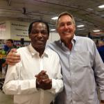 Cliff Branch and Dwight Clark at event for NSD