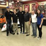 Rob Hemphill with upcoming NASCAR drivers for NAPA Auto Parts