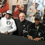 Raiders Cliff Branch and Willie Brown with Rob Hemphill at NSD