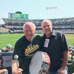 Krazy George and NSD Rob Hemphill at the Athletics Game