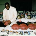 Emmitt Smith autographing for National Sports Distributors