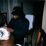 Ricky Williams autographing helmets for National Sports Distributors