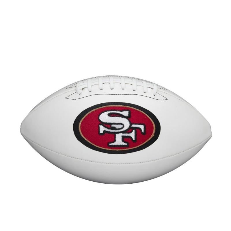 Wilson Team Logo White Panel Footballs -all teams available