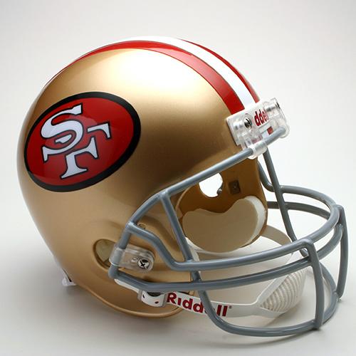 San Francisco 49ers Vintage Replica FullSize Throwback helmet and shadow  box new