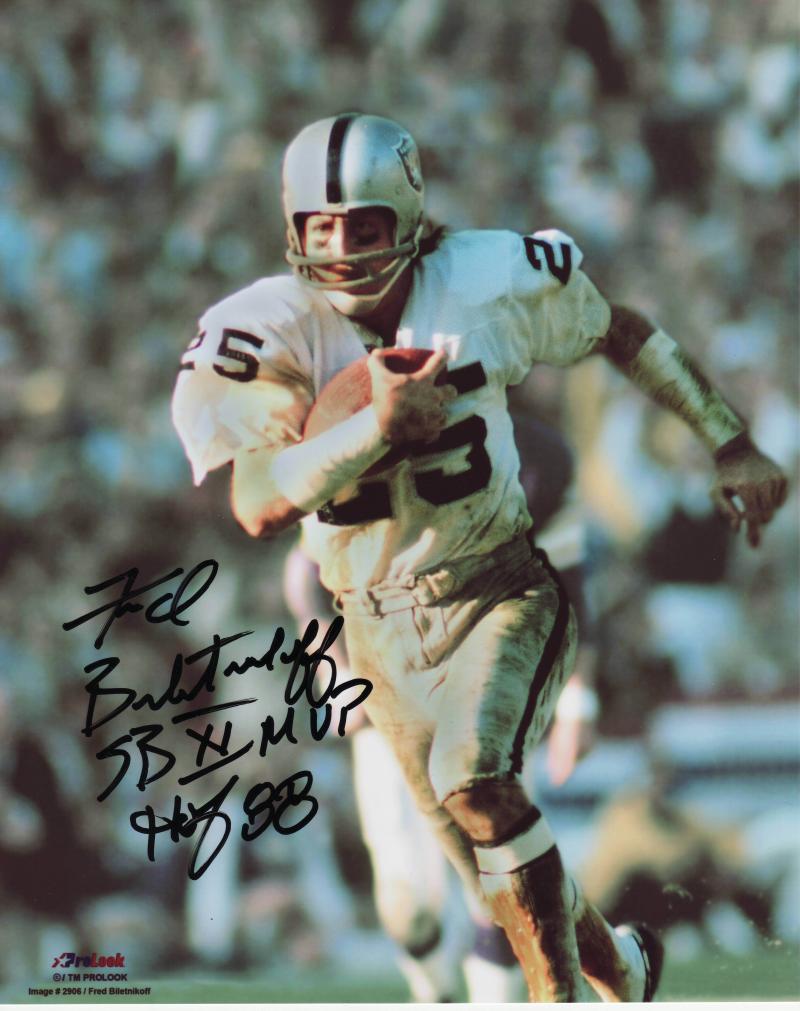 fred biletnikoff signed jersey