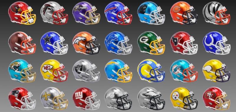 Nfl blaze hot sale mini helmets