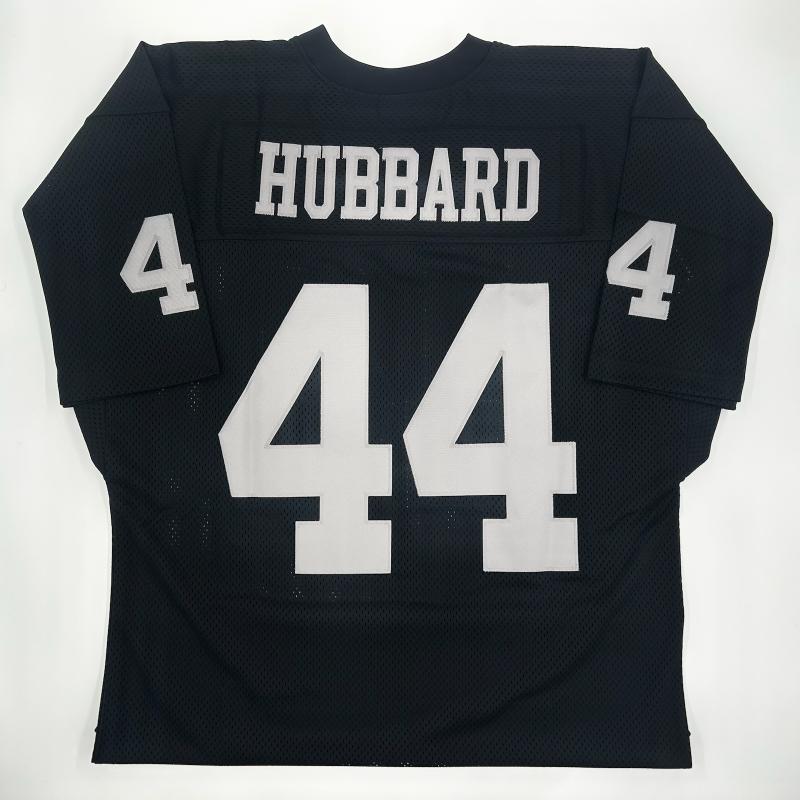 Marv Hubbard Authentic Oakland Raiders Old Style Jersey Black size 48 Sports Memorabilia
