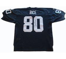 Jerry Rice Autographed Jersey Authentic Oakland Raiders Black by ...