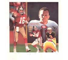 JERRY RICE AUTOGRAPHED LIMITED EDITION 49ERS HOF LITHOGRAPH BY DANIEL M SMITH 