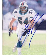 Zach Thomas Autographed/Signed Jersey Beckett COA Miami Dolphins